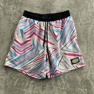 Slunks Shorts Size Small SG Elite Volleyball Club Lined Chevron Pattern Athletic